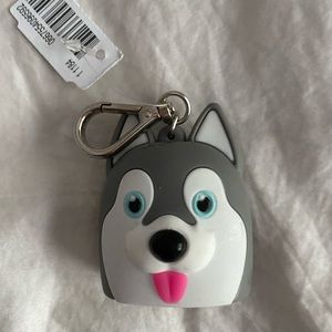 BBW Husky Dog Pocketbac Holder with clip